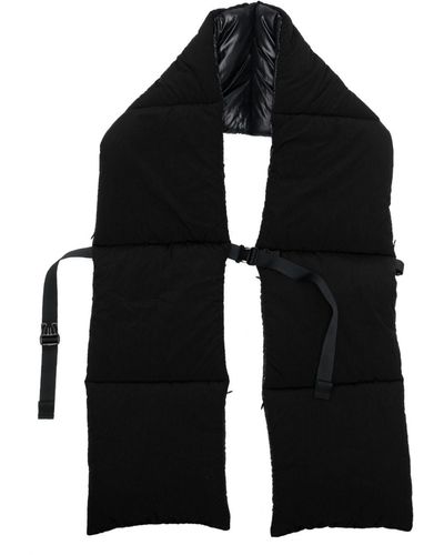 Fumito Ganryu Padded Quilted Scarf - Black