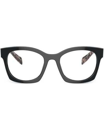 Prada ロゴ 眼鏡フレーム - ブラウン