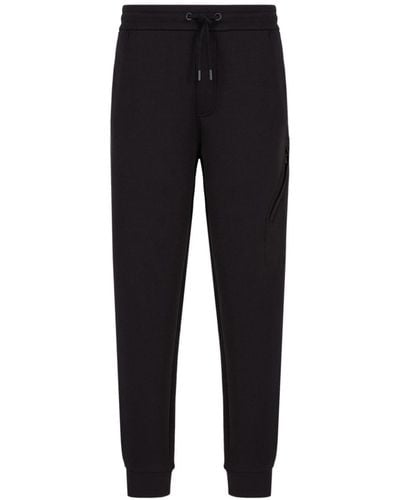 Armani Exchange Pantalones de chándal con cordones - Negro