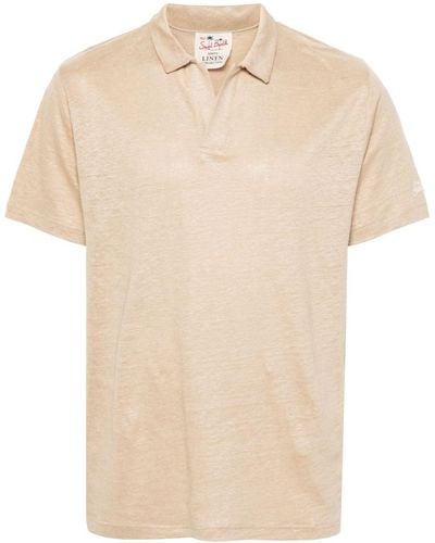 Mc2 Saint Barth Fraser Linen Polo Shirt - Natural
