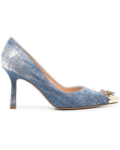 Roberto Festa Pumps Camelia denim 90mm - Blu