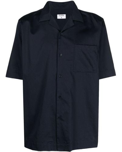 Filippa K Lounge Short-sleeve Shirt - Blue