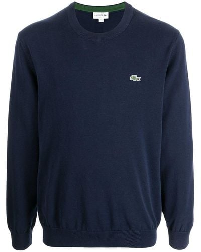 Lacoste Logo Embroidery Sweatshirt - Blue