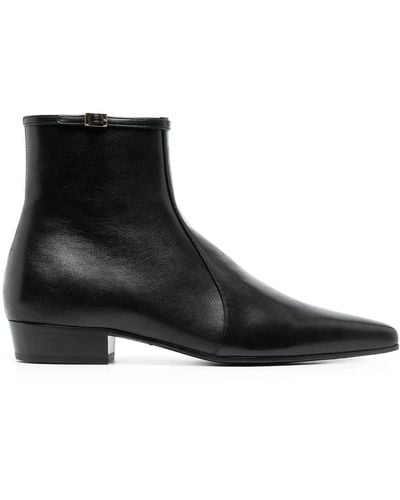 Saint Laurent Romeo Calf-leather Ankle Boots - Black