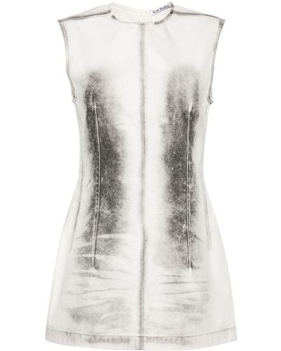 Acne Studios Denim Mini Dress - White