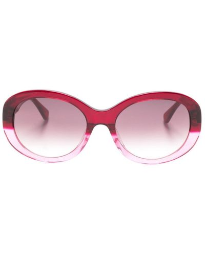 Kate Spade Zonnebril Met Ovalen Montuur - Roze