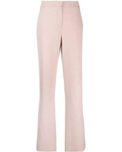 Giorgio Armani High-waist Straight-leg Tailored Pants - Pink