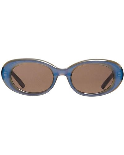 Gentle Monster Eve Blc6 Oval-frame Sunglasses - Brown