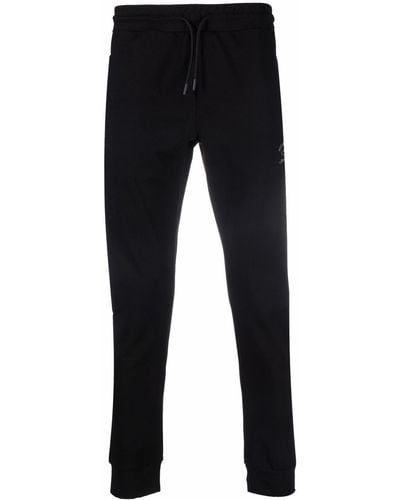 Paul & Shark Logo-print Skinny Track Pants - Black