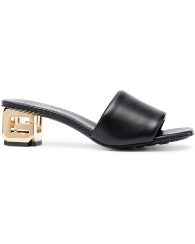 Givenchy Mules in pelle G Cube - Nero