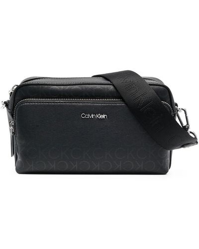 Calvin Klein Logo-pattern Camera Bag - Black
