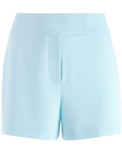 Alice + Olivia Mara High-waisted Mini Shorts - Blue