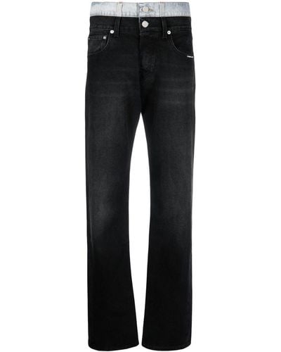 VTMNTS Mid-rise Straight-leg Jeans - Black