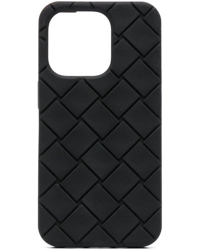 Bottega Veneta Intrecciato Iphone 13 Pro Case - Black