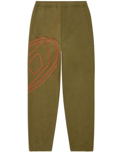 DIESEL P-marky-megoval-d Cotton Track Trousers - Green