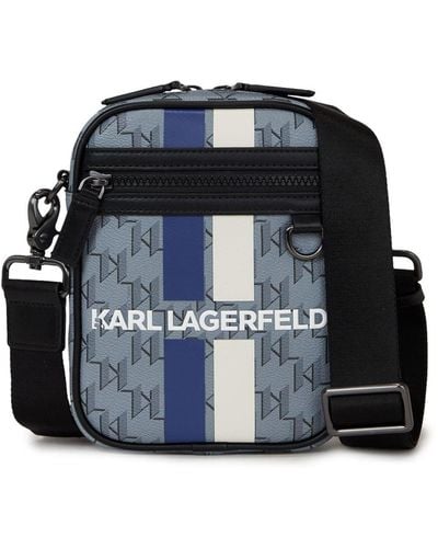 Karl Lagerfeld K/monogram Messenger Bag - Black
