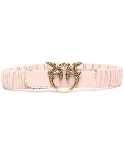 Pinko Love Birds-buckle Belt - Pink