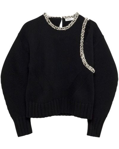 Jonathan Simkhai Monroe ビジュートリム セーター - ブラック