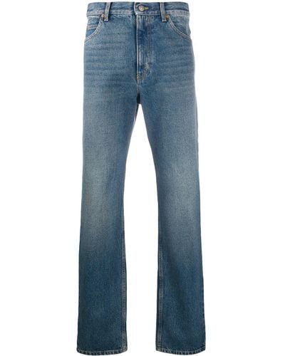 Gucci Regular Washed Effect Jeans - Blue