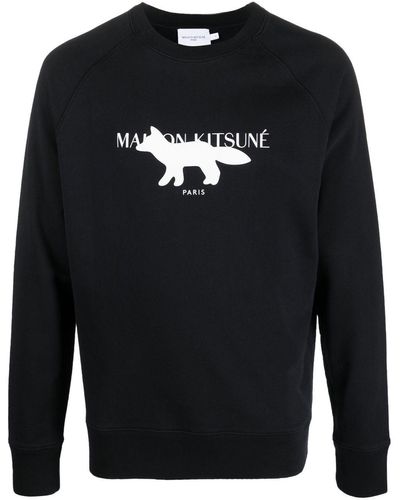 Maison Kitsuné Sweatshirt With Print - Blue