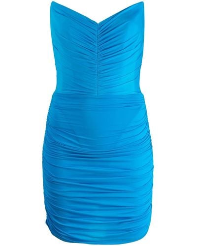 Alex Perry Strapless Mini-jurk - Blauw