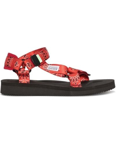 Suicoke Depa Webbing-strap Sandals - Red