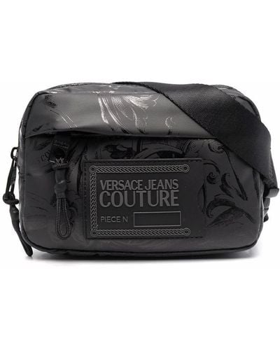 Versace バロックプリント ベルトバッグ - ブラック