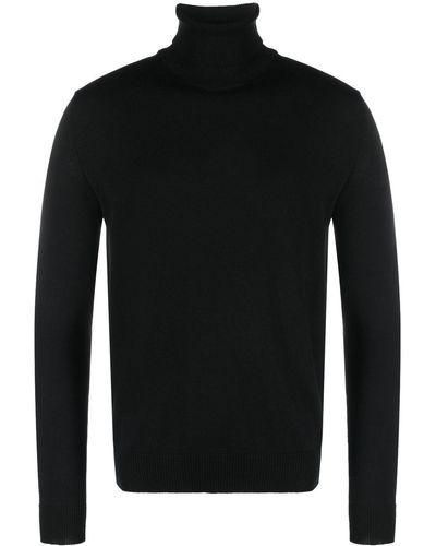 Ballantyne Roll-neck Wool Sweater - Black