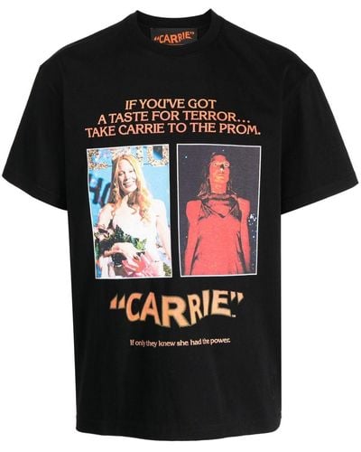 JW Anderson Camiseta Carrie con motivo de póster - Negro
