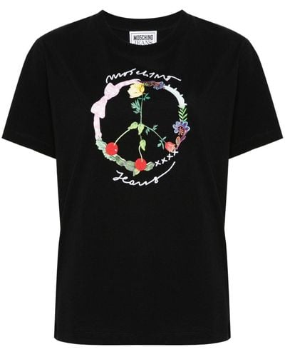 Moschino ロゴ Tシャツ - ブラック