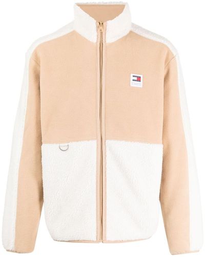 Tommy Hilfiger Colour-block Fleece Jacket - Natural