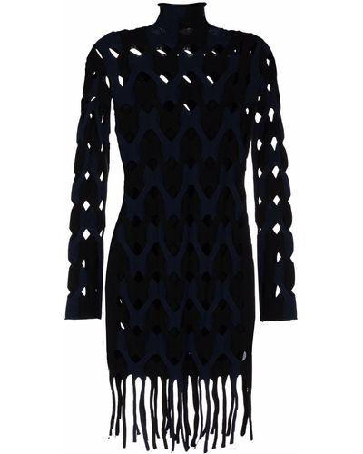 Dion Lee Two-tone Cable Mini Dress - Black
