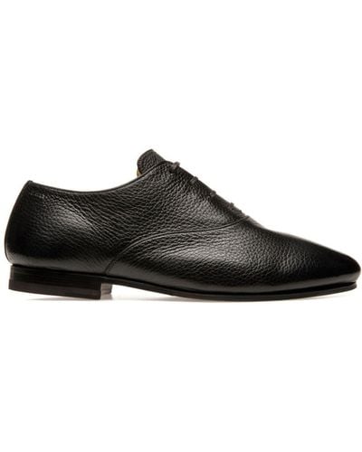 Bally Pinte Lace-up Leather Loafers - Black