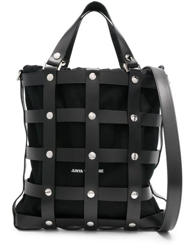 Junya Watanabe Caged-design tote bag - Nero