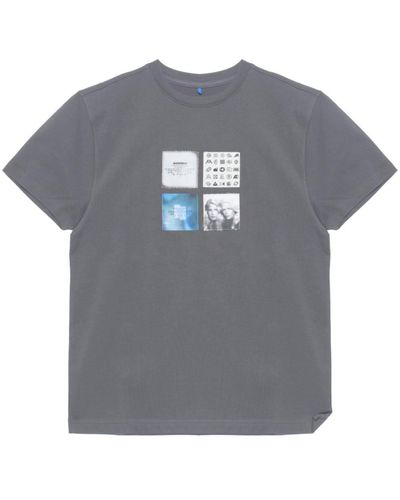 Adererror Graphic-print Crew-neck T-shirt - Grey