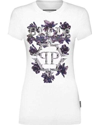 Philipp Plein Logo-print Cotton T-shirt - White
