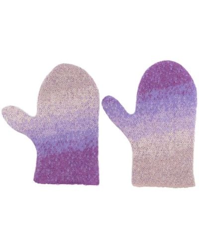 ERL Handschuhe mit Farbvauf-Optik - Lila