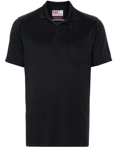 Mc2 Saint Barth Stretch-jersey Polo Shirt - Black