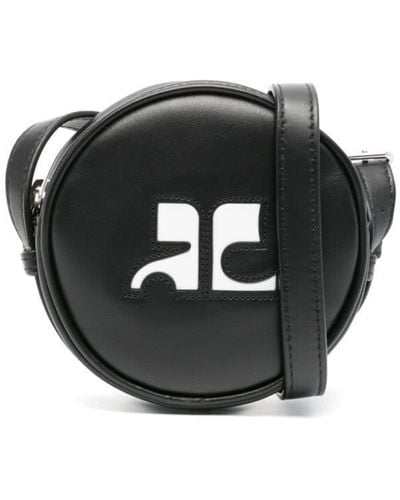 Courreges Small Reedition Circle Bag - Black