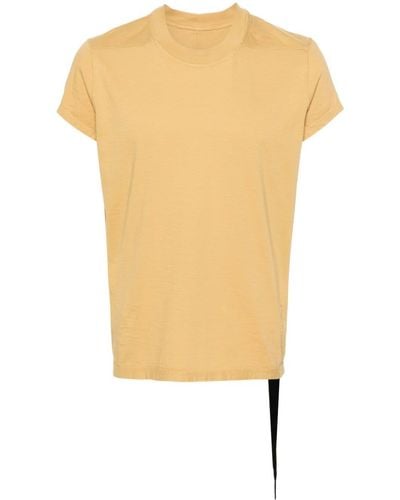 Rick Owens Small Level Cotton T-shirt - Yellow