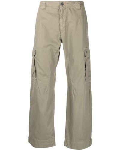 C.P. Company Straight-leg Cotton Cargo Pants - Natural