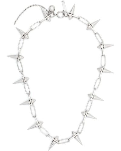 Justine Clenquet James Spiked-chain Necklace - White