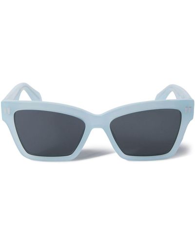 Off-White c/o Virgil Abloh Cincinnati Sonnenbrille mit eckigem Gestell - Blau