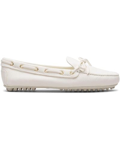 Car Shoe Loafer mit runder Kappe - Weiß