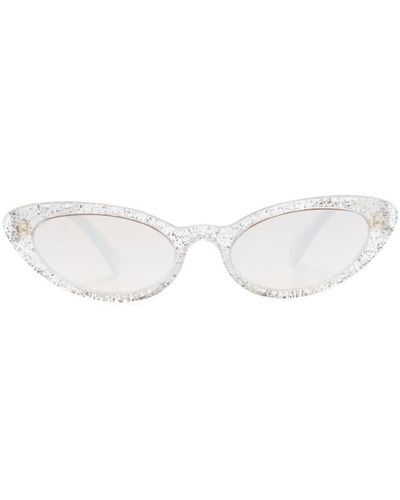 Miu Miu Cat-eye-frame Sungalsses - White