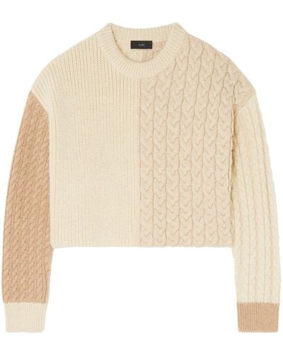 Alanui The Talking Glacier Knitted Sweater - Natural