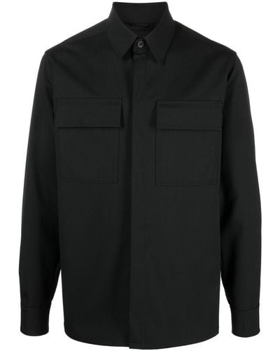 Karl Lagerfeld Button-up Fitted Shirt - Black