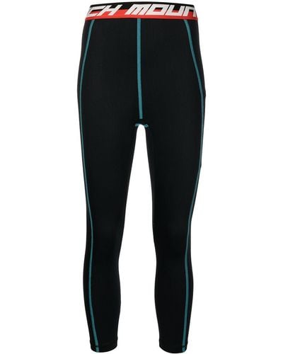 Aztech Mountain Next To Skin Logo-waistband leggings - Black