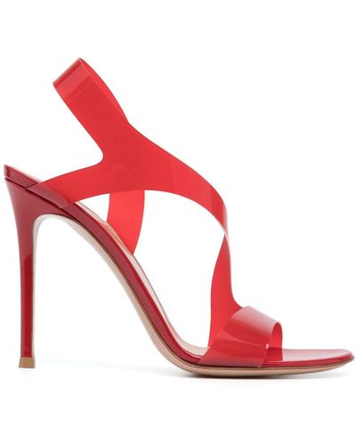 Gianvito Rossi Strap-detail Open-toe Sandals - Red