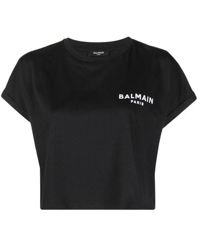 Balmain T-shirt Met Logoprint - Zwart